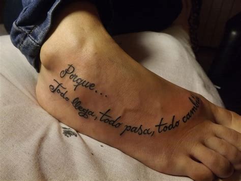 tatuajes en el pie frases